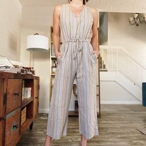 NWOT Drew linen anthropology jumpsuit